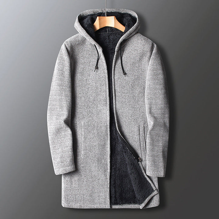 Ingo | Herren Winter Freizeit Lange Kapuzenjacke