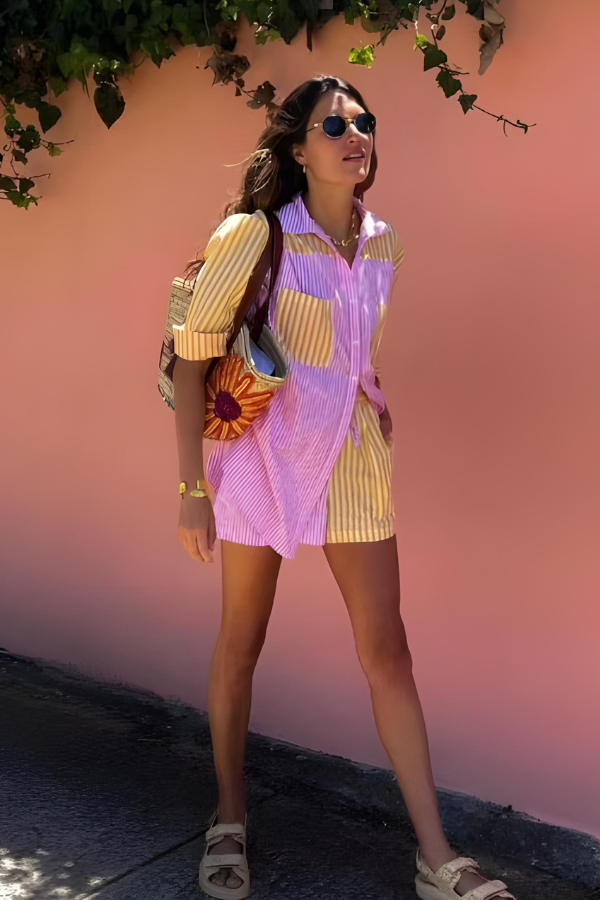 Beate | Stilfullt Casual Shortssett