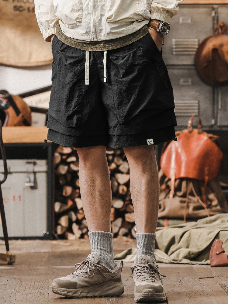 Bastian | Komfortable Cargo-shorts med Snøring