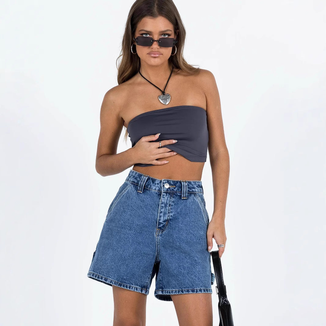 Erika | Avslappede Vintage Denimshorts