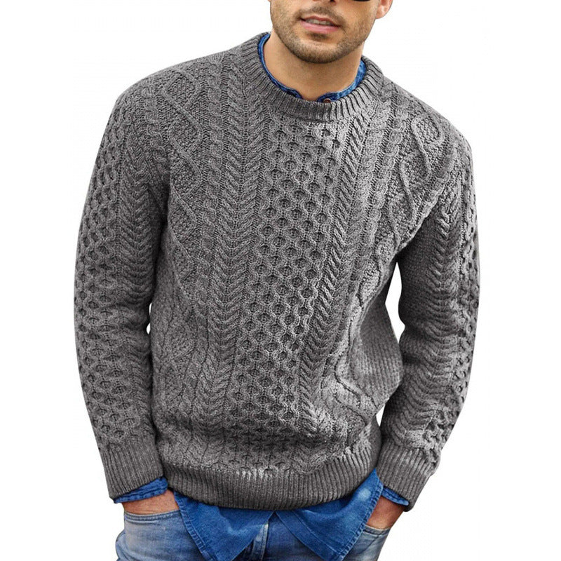 Emil | Herren Frühling Rundhals Strickpullover