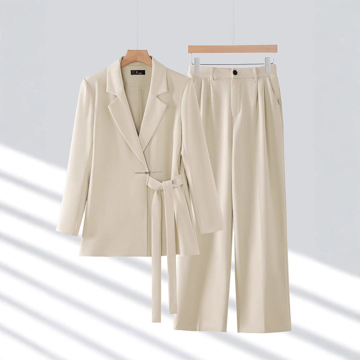 Lydia | Damen Modernes Maßgeschneidertes Anzug-Set mit Langem Blazer