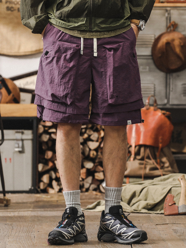Bastian | Komfortable Cargo-shorts med Snøring
