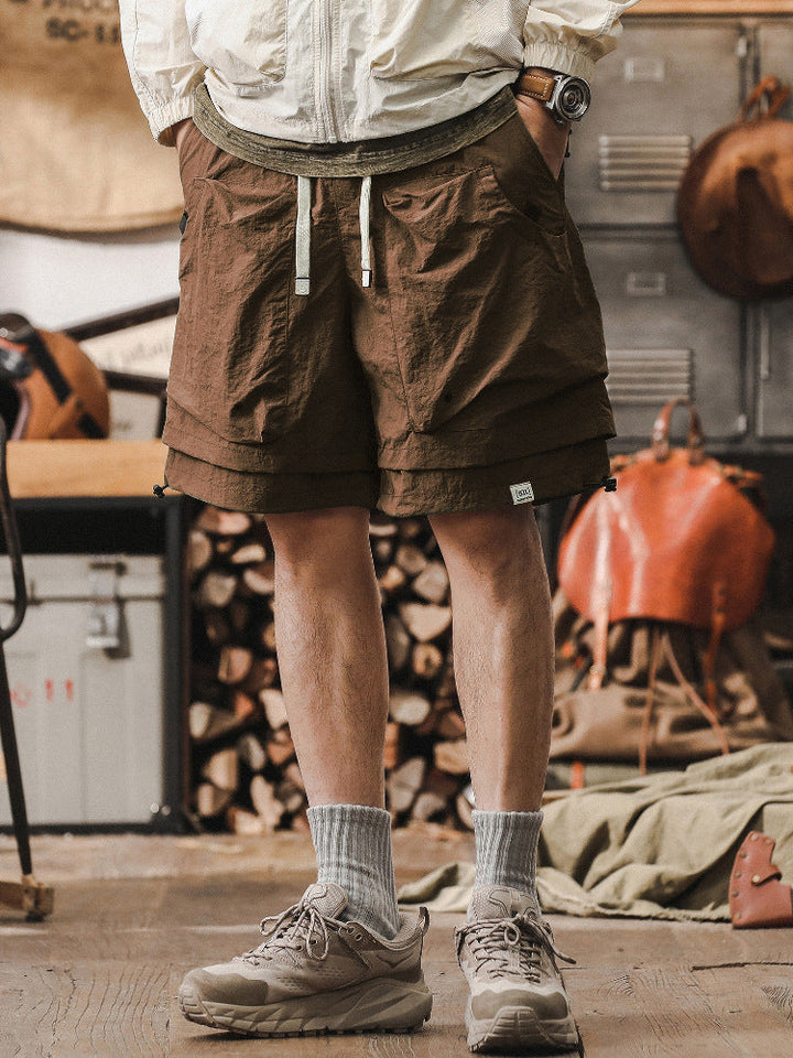 Bastian | Komfortable Cargo-shorts med Snøring
