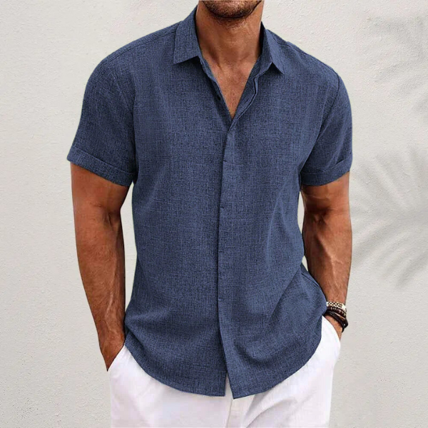 Bjørn | Casual Kortermet Skjorte for Menn