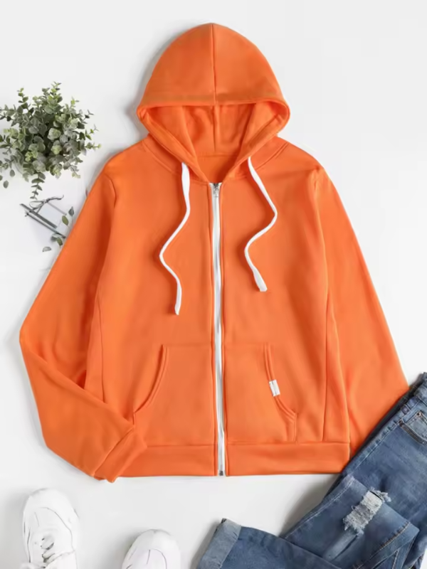 Elisa | Damen Kapuzenjacke mit durchgehendem Reißverschluss und Langarm
