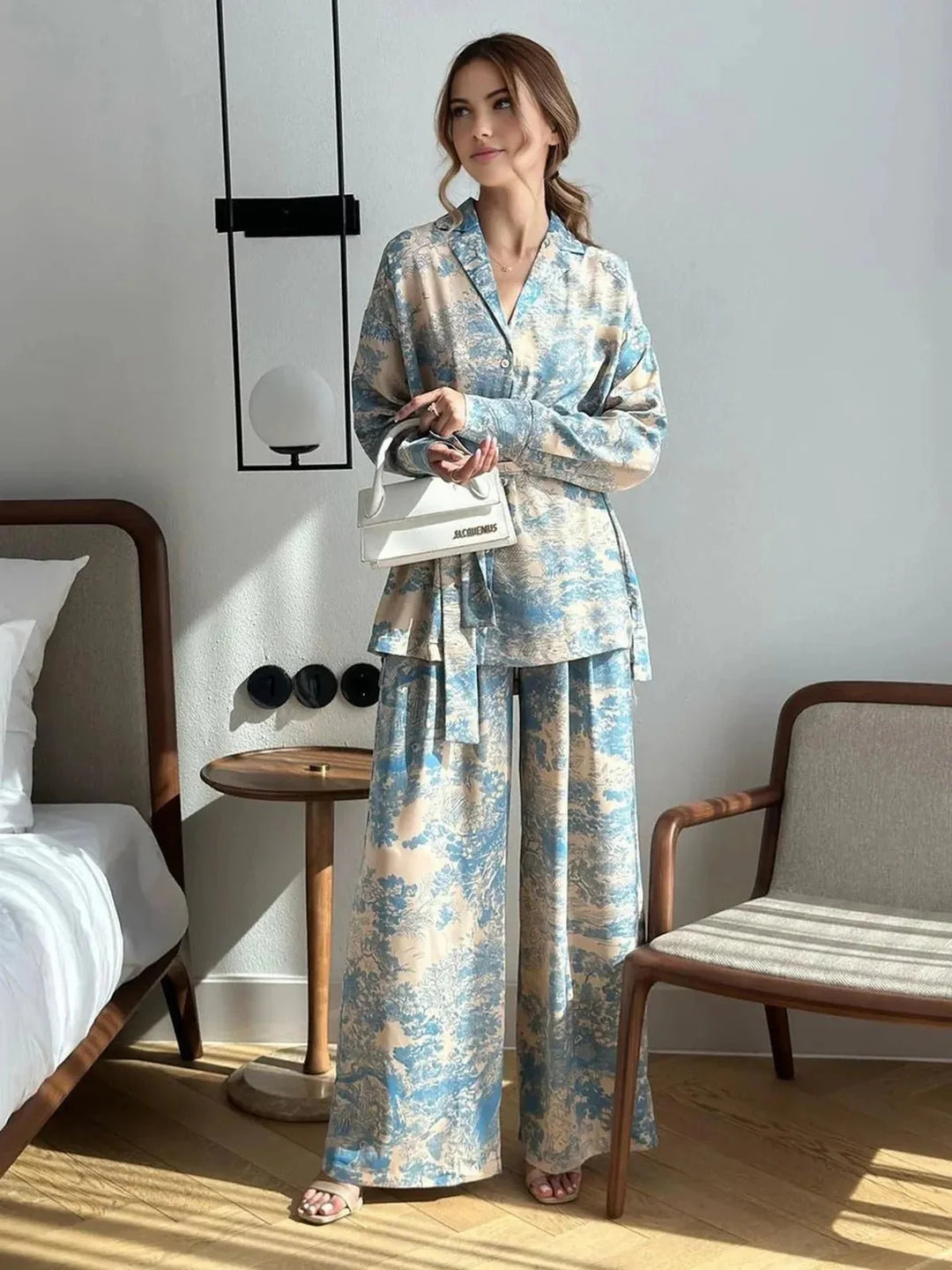 Britta | Damen Lässiges Zweiteiler-Set mit Print