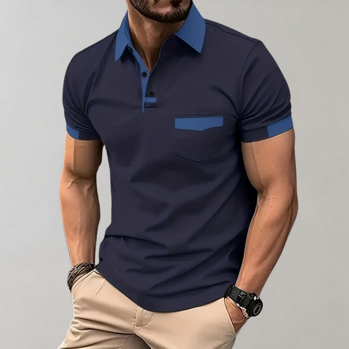 Daniel | Casual og Elegant Polo med Korte Ermer
