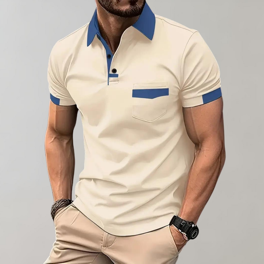Daniel | Casual og Elegant Polo med Korte Ermer