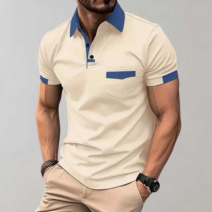 Daniel | Casual og Elegant Polo med Korte Ermer