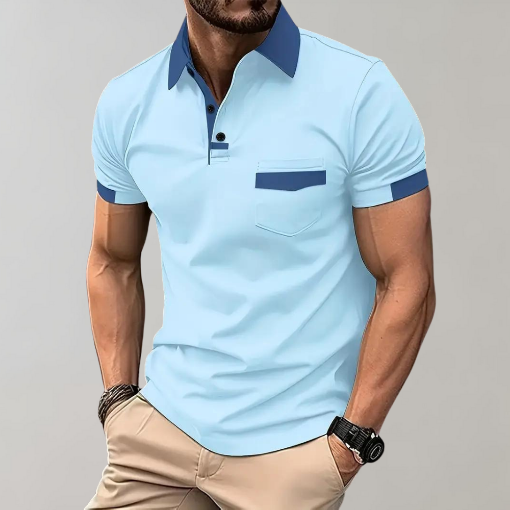 Daniel | Casual og Elegant Polo med Korte Ermer