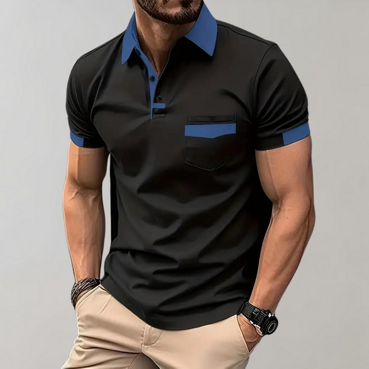 Daniel | Casual og Elegant Polo med Korte Ermer