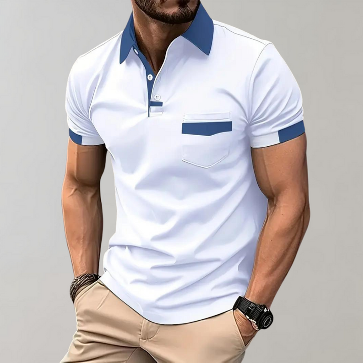 Daniel | Casual og Elegant Polo med Korte Ermer