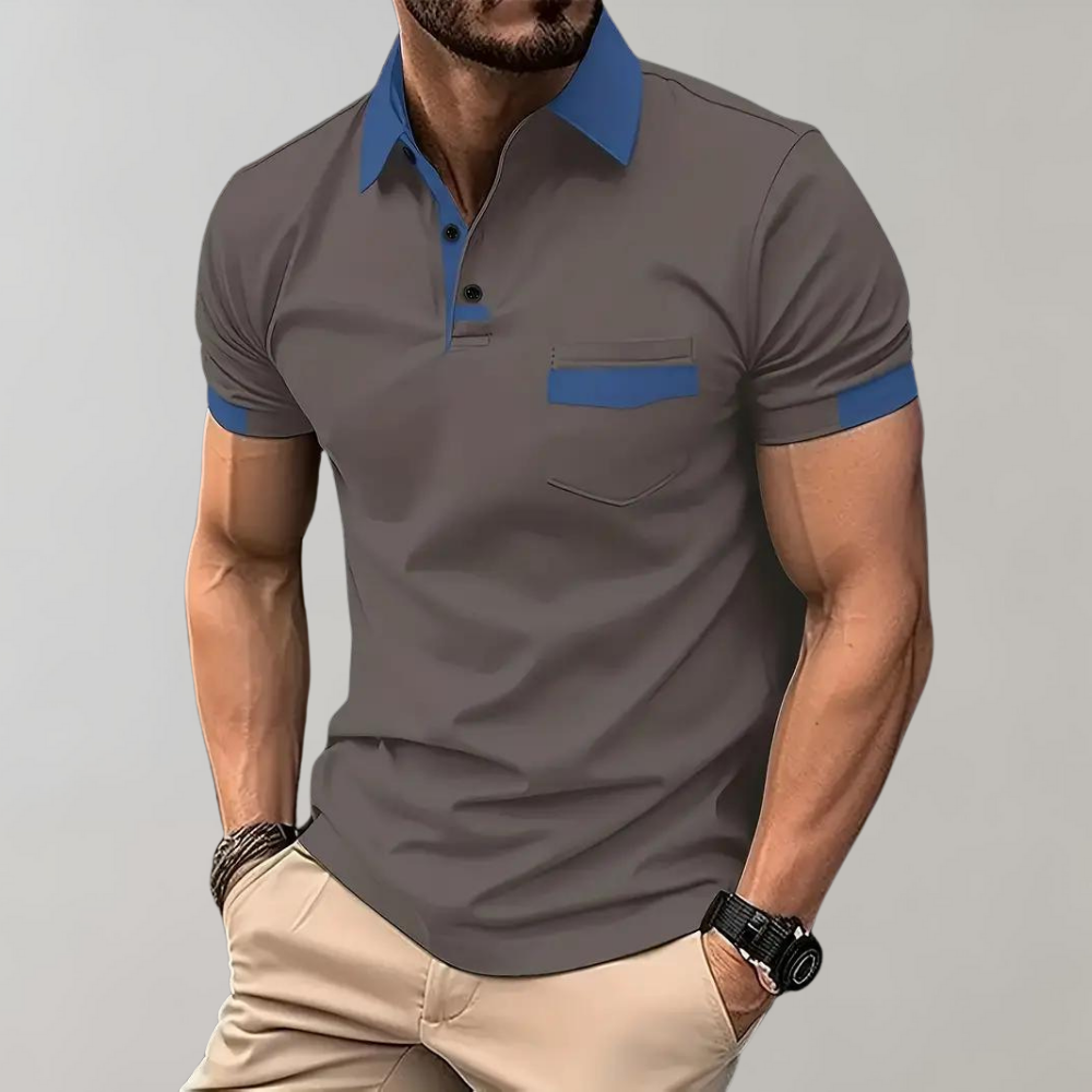 Daniel | Casual og Elegant Polo med Korte Ermer