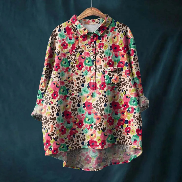 Ella | Avslappet Skjorte med Blomsterprint