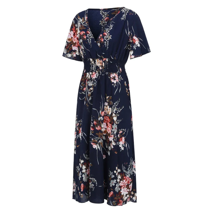 Blomstret Chiffonkjole for Kvinner i Plus Size