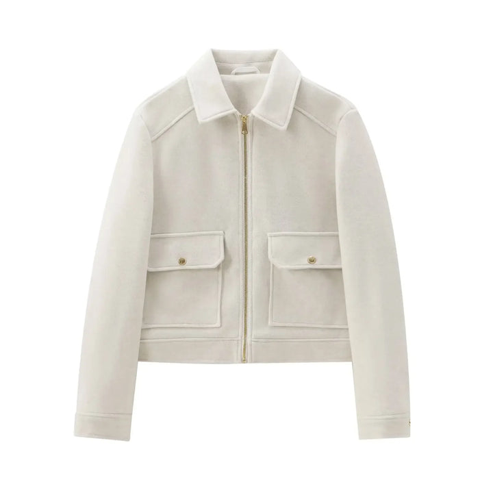 Kerstin | Damen Freizeit-Jacke mit Reißverschluss und Woll-Mix