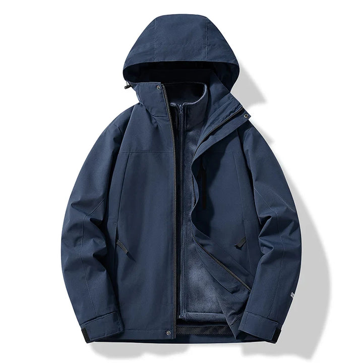 Erich | Herren Warme Winterjacke mit Kapuze