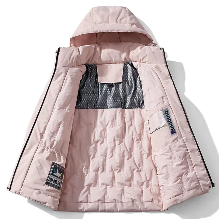 Elfriede | Damen Wasserdichte Winterjacke mit Fleece-Futter