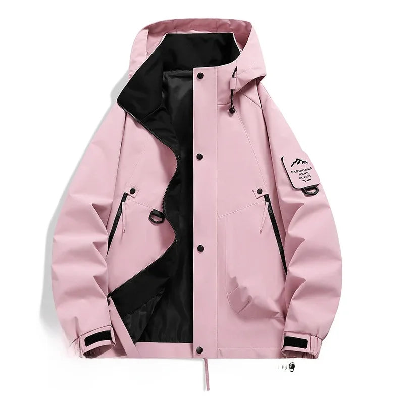 Klaus | Herren Utility-Jacke mit Kapuze und Frontreißverschluss