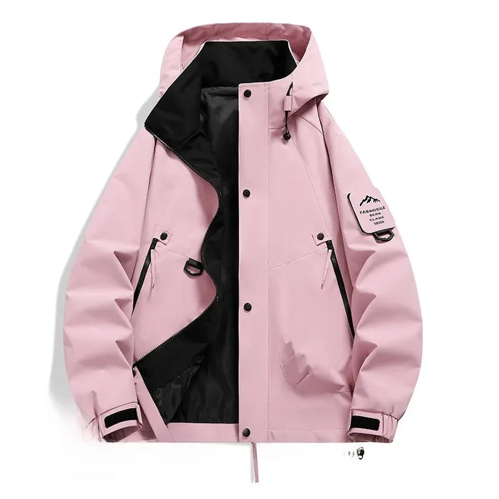 Klaus | Herren Utility-Jacke mit Kapuze und Frontreißverschluss