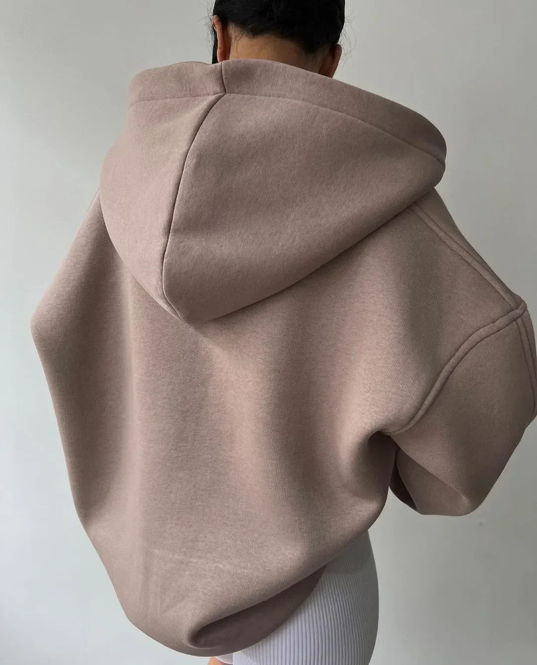 Elke | Damen Lässiges Kapuzen-Sweatshirt mit Langarm