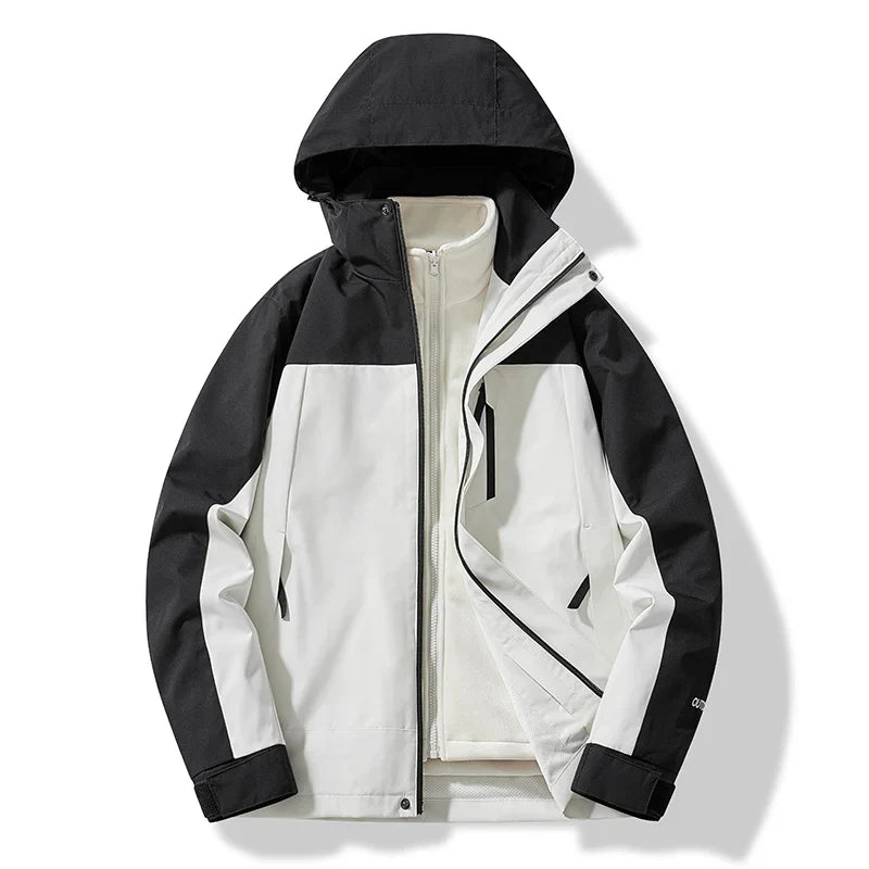 Erich | Herren Warme Winterjacke mit Kapuze