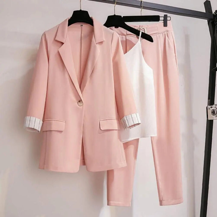 Gabriela | Damen Elegantes Blazer- und Hosen-Set für Formelle Anlässe