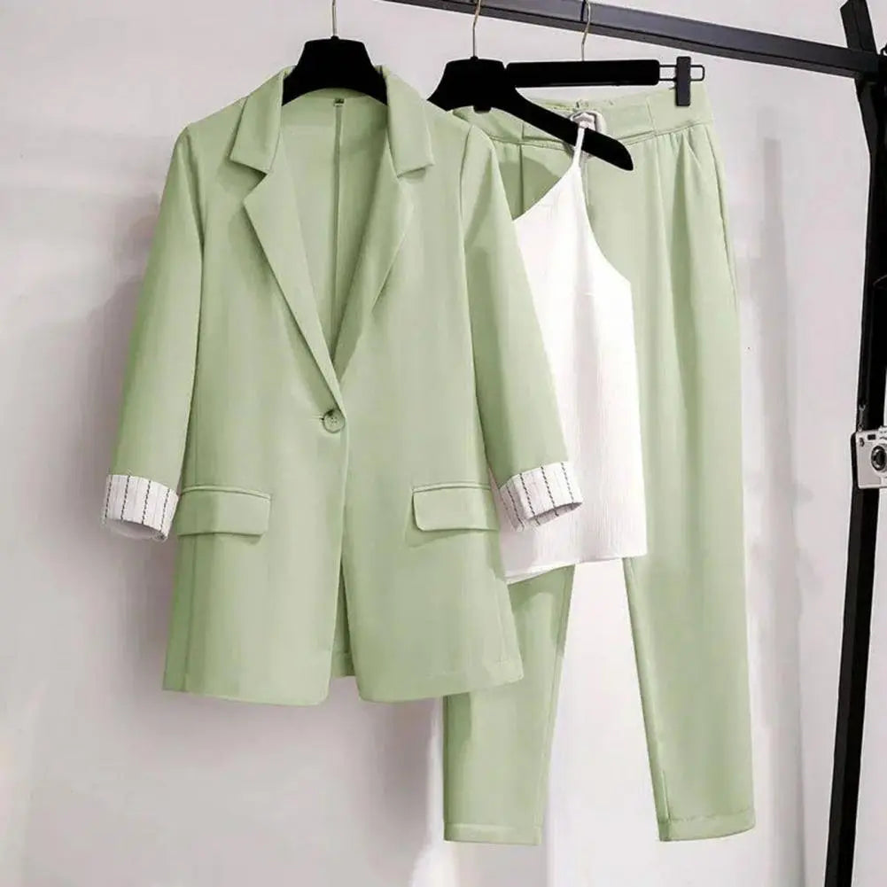 Gabriela | Damen Elegantes Blazer- und Hosen-Set für Formelle Anlässe