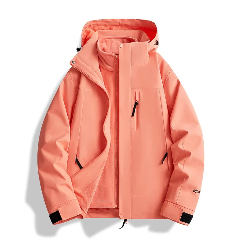 Erich | Herren Warme Winterjacke mit Kapuze