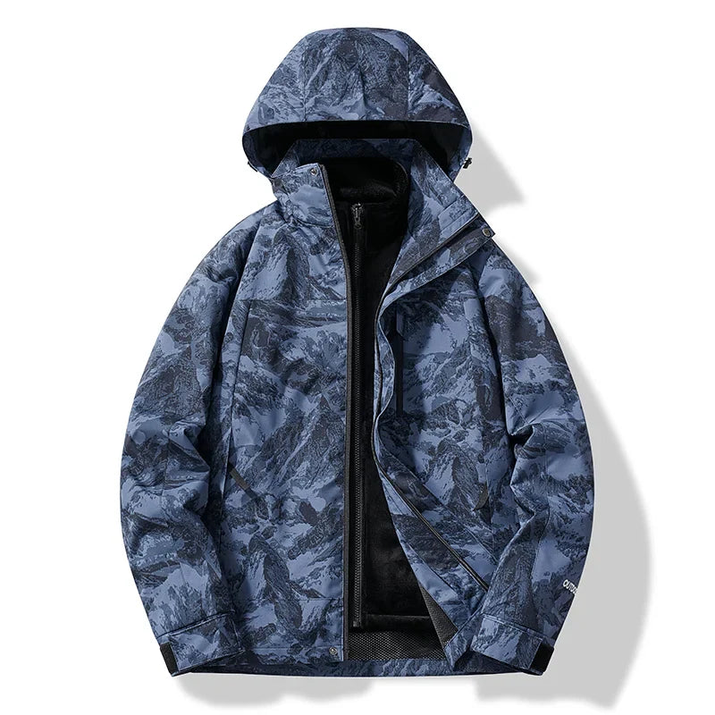 Erich | Herren Warme Winterjacke mit Kapuze