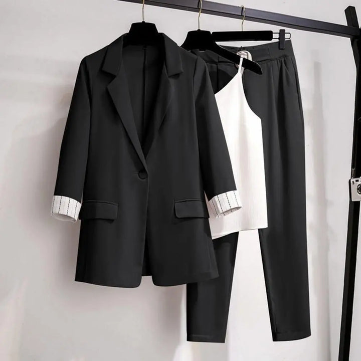 Gabriela | Damen Elegantes Blazer- und Hosen-Set für Formelle Anlässe
