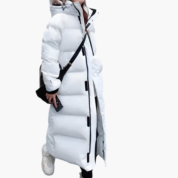 Doris | Damen Langer Kapuzen Puffer Winter Warm Mantel