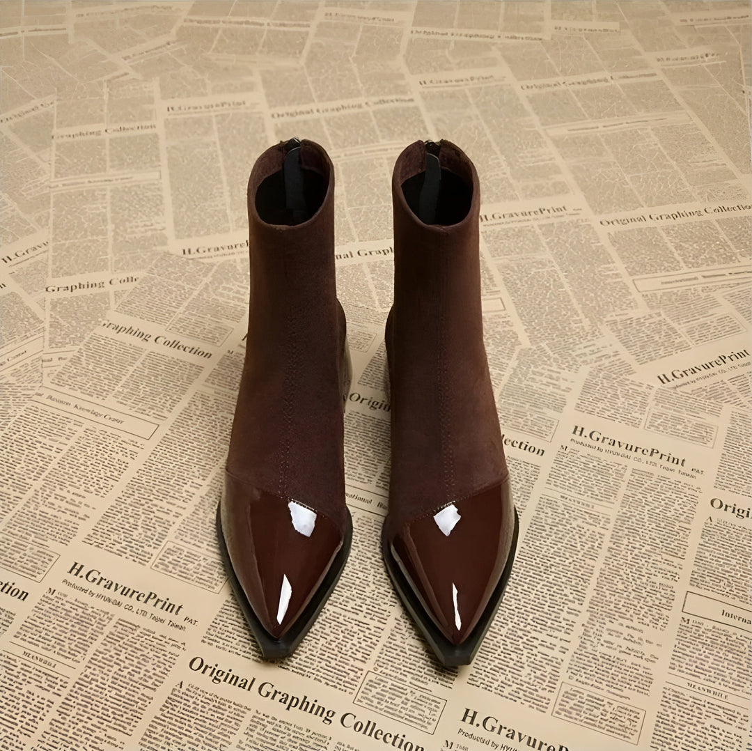 Faith | Damen Winter Ankle Boots Mit Blockabsatz