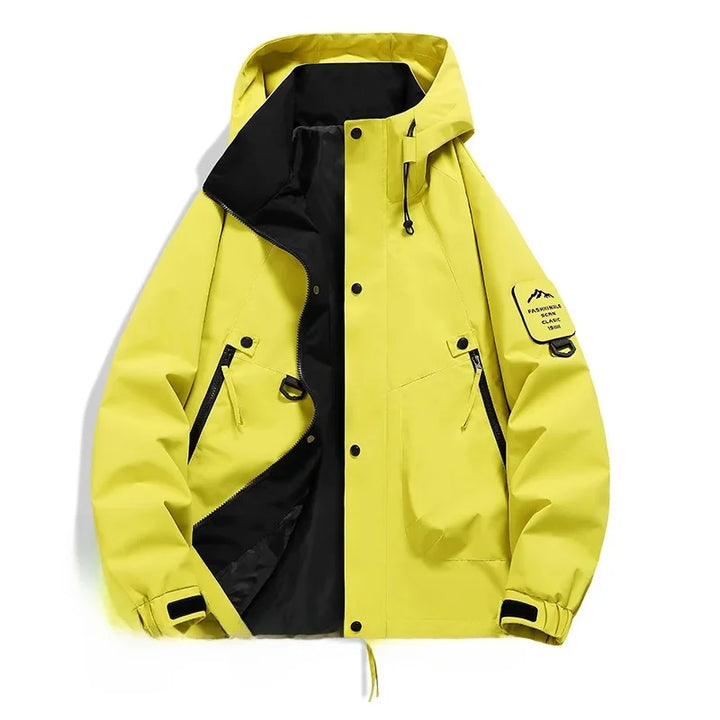 Klaus | Herren Utility-Jacke mit Kapuze und Frontreißverschluss