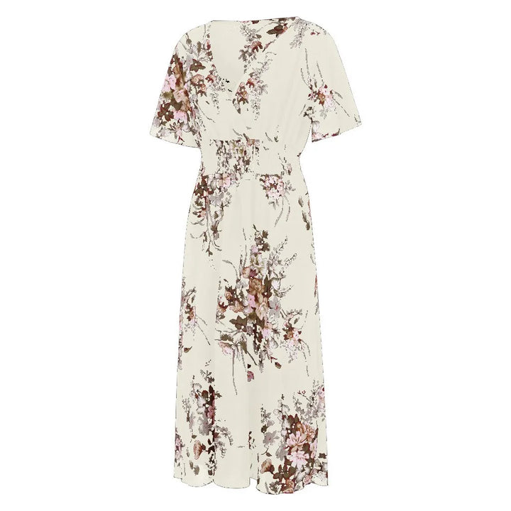 Blomstret Chiffonkjole for Kvinner i Plus Size