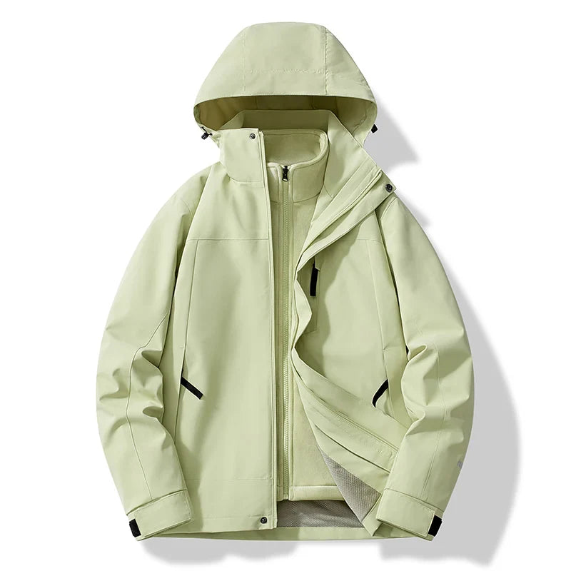 Erich | Herren Warme Winterjacke mit Kapuze