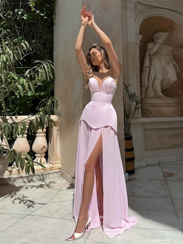 Jacqueline | Damen Kleid für Hochzeitsgäste mit Herzausschnitt