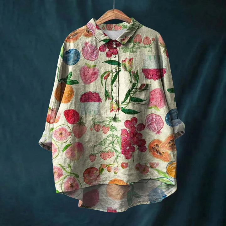 Ella | Avslappet Skjorte med Blomsterprint
