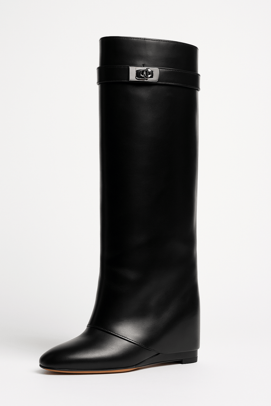 Felicia | Damen Elegante Stiefel mit Keilabsatz und spitzer Schuhspitze