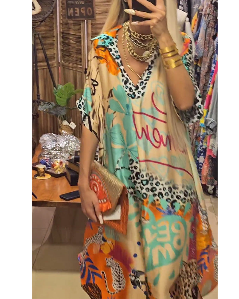 Renate | Casual Kjole med V-hals
