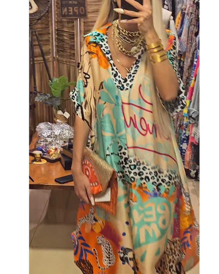 Renate | Casual Kjole med V-hals