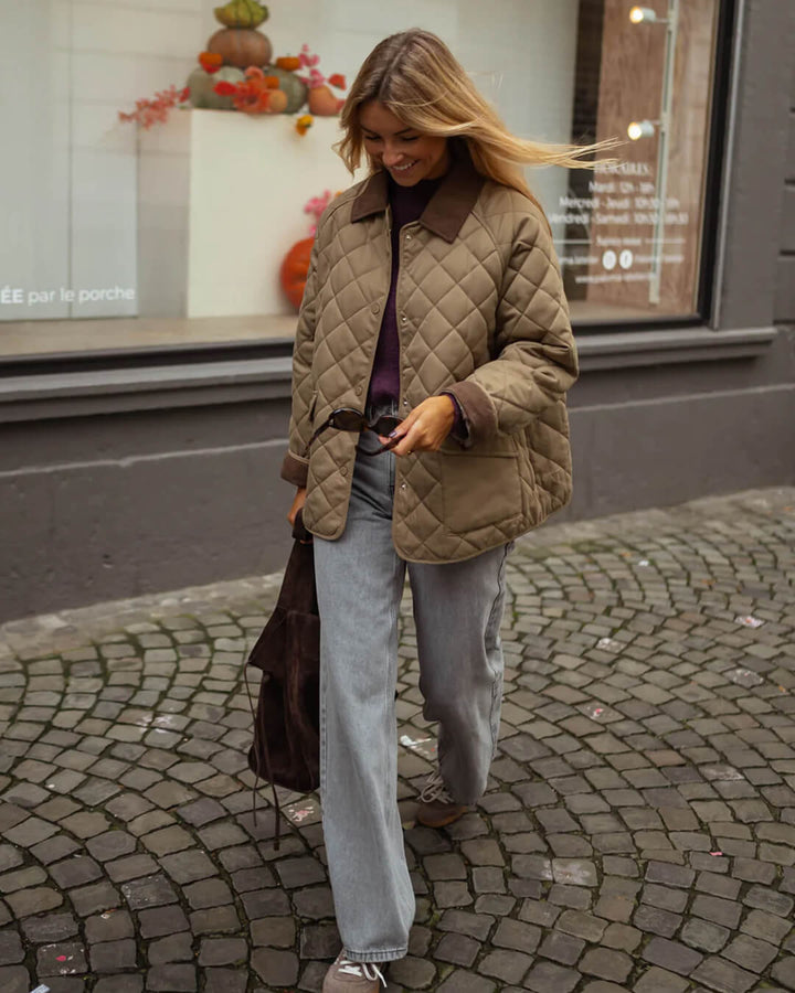 Carolin | Stilvolle Winter Stepp Freizeitjacke für Damen