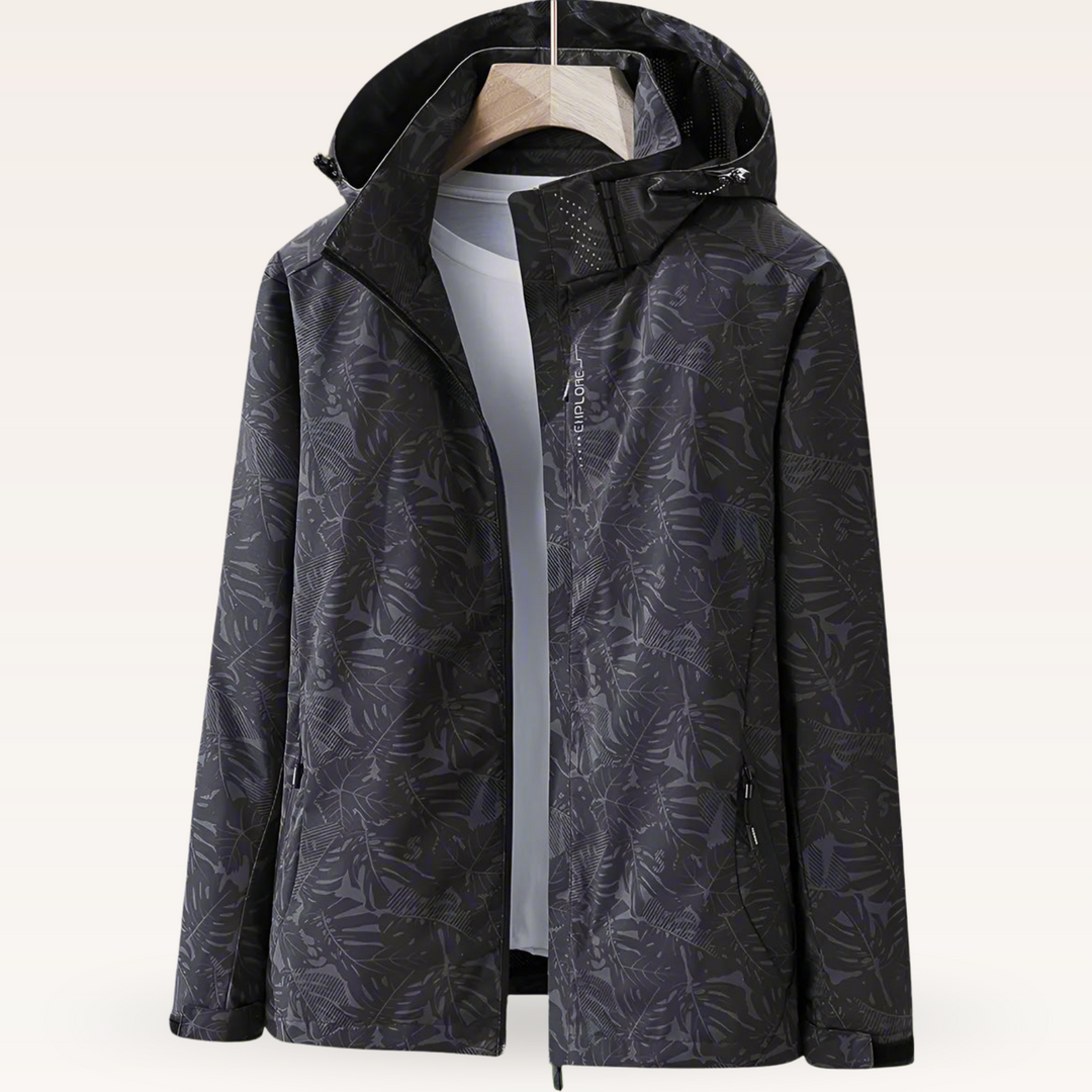 Veronika | Damen Freizeitjacke mit wasserabweisendem Blattmuster