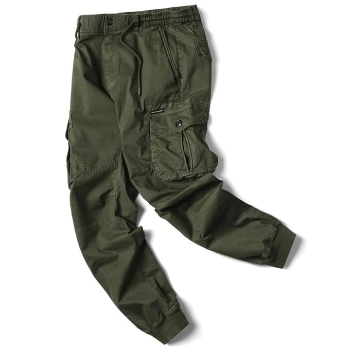 David | Herren Modische Cargohose mit schmal zulaufender Passform