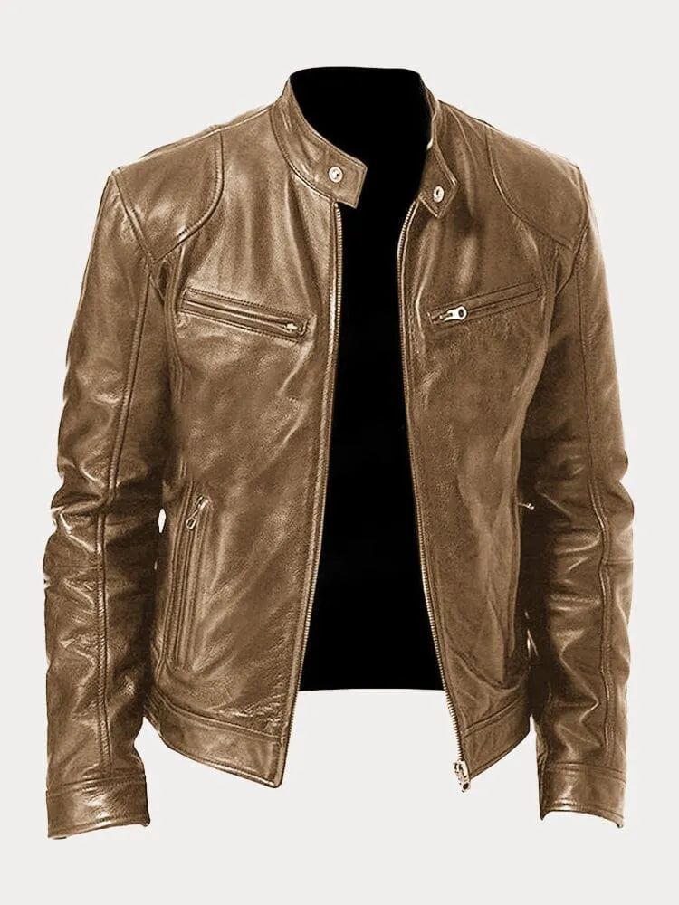 Nicole | Damen Stylische Streetwear Moto Lederjacke