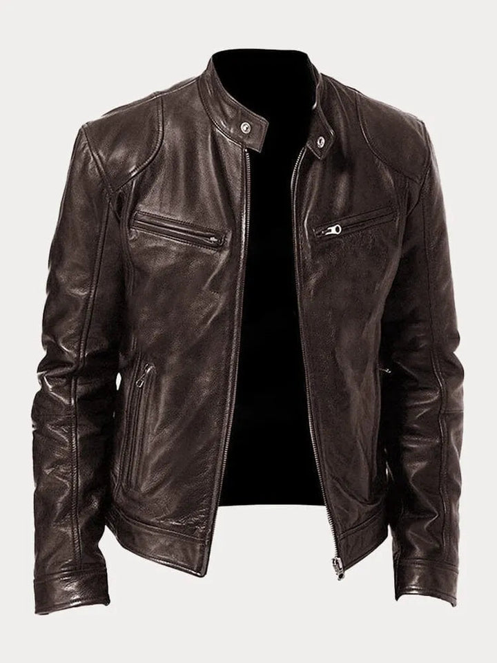 Nicole | Damen Stylische Streetwear Moto Lederjacke