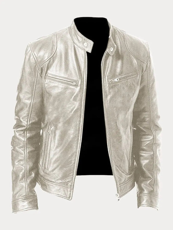 Nicole | Damen Stylische Streetwear Moto Lederjacke
