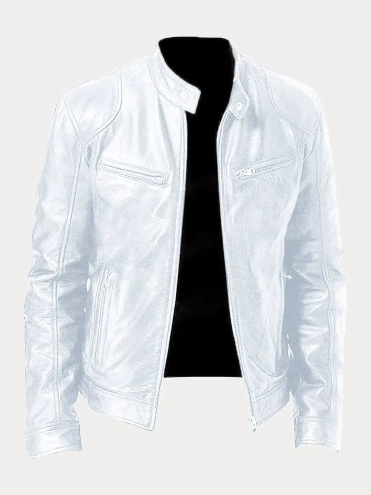 Nicole | Damen Stylische Streetwear Moto Lederjacke
