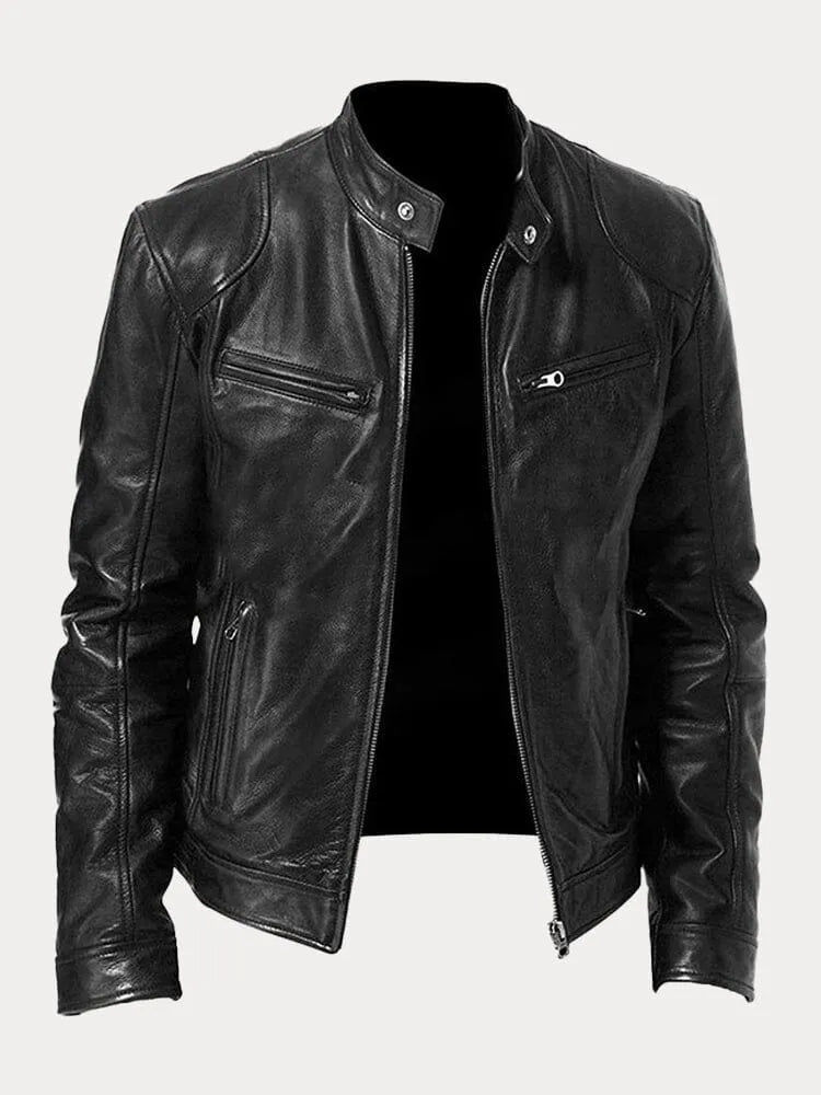 Nicole | Damen Stylische Streetwear Moto Lederjacke